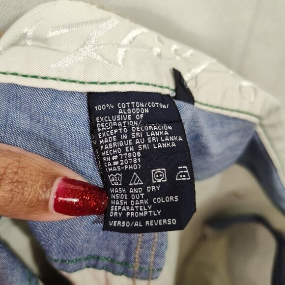 Tommy Hilfiger Tan Beige Jeans Pants Men Size 36 x 32 Straight Leg Flat Front - Picture 5 of 7